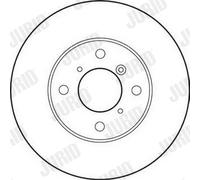 2 x JURID 562179JC Disco freno per SUZUKI