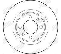 2 x JURID 562189JC Disco freno per CITROËN