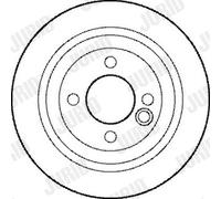 2 x JURID 562194JC Disco freno per MINI