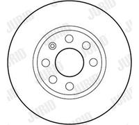 2 x JURID 562196JC Disco freno per CHEVROLET,OPEL,VAUXHALL
