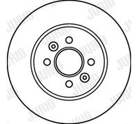 2 x JURID 562201JC Disco freno per RENAULT