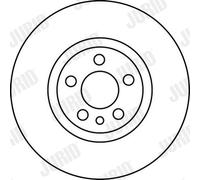 2 x JURID 562224JC Disco freno per CITROËN,FIAT,LANCIA,MG,MG (SAIC),PEUGEOT