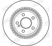 2 x JURID 562242JC Disco freno per MERCEDES-BENZ