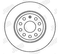 2 x JURID 562258JC Disco freno per AUDI,SEAT,SKODA,VW