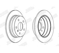 2 x JURID 562274JC Disco freno per MERCEDES-BENZ