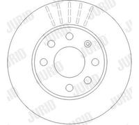2 x JURID 562290JC Disco freno per OPEL,VAUXHALL