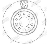 2 x JURID 562302JC Disco freno per ALFA ROMEO