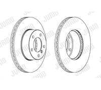 2 x JURID 562342JC Disco freno per BMW