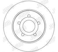 2 x JURID 562361JC Disco freno per FORD