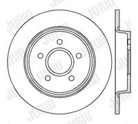 2 x JURID 562411JC Disco freno per FORD,VOLVO