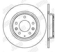 2 x JURID 562416JC Disco freno per MAZDA
