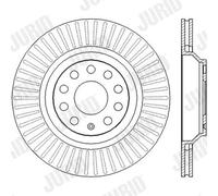 2 x JURID 562432JC Disco freno per AUDI,CUPRA,SEAT,SKODA,VW