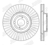2 x JURID 562435JC Disco freno per TOYOTA
