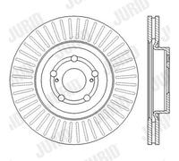 2 x JURID 562439JC Disco freno per TOYOTA
