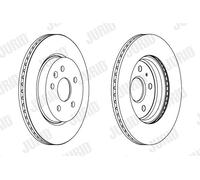 2 x JURID 562463JC Disco freno per CHEVROLET,OPEL,SAAB,VAUXHALL