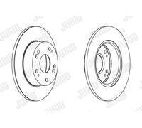 2 x JURID 562542JC Disco freno per ACURA,HONDA