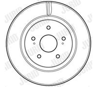 2 x JURID 562632JC Disco freno per SUZUKI