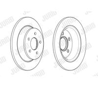 2 x JURID 562655JC Disco freno per FORD