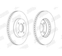 2 x JURID 562693JC Disco freno per BMW,NISSAN