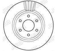 2 x JURID 562813JC Disco freno per NISSAN