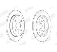 2 x JURID 562851JC Disco freno per HONDA