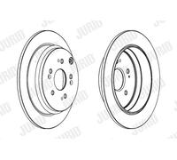 2 x JURID 562884JC Disco freno per HONDA
