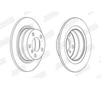 2 x JURID 562905JC Disco freno per BMW