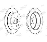 2 x JURID 562920JC Disco freno per LEXUS,TOYOTA