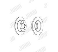 2 x JURID 562940JC Disco freno per NISSAN,OPEL,RENAULT,VAUXHALL