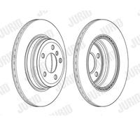 2 x JURID 562980JC Disco freno per BMW