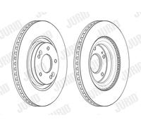 2 x JURID 562987JC Disco freno per HYUNDAI,KIA
