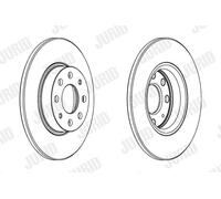 2 x JURID 563020JC Disco freno per FIAT,OPEL