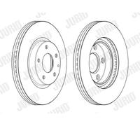 2 x JURID 563117JC Disco freno per MAZDA