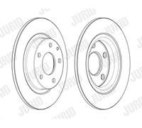 2 x JURID 563131JC Disco freno per MAZDA