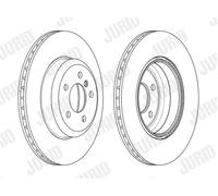 2 x JURID 563134JC Disco freno per BMW