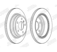 2 x JURID 563153JC Disco freno per BMW