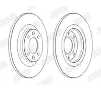 2 x JURID 563162JC Disco freno per CITROËN,DS,PEUGEOT