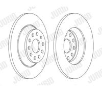 2 x JURID 563168JC Disco freno per AUDI,CUPRA,SEAT,SKODA,VW