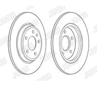 2 x JURID 563177JC Disco freno per AUDI