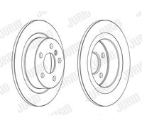 2 x JURID 563190JC Disco freno per BMW,MINI