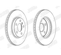 2 x JURID 563191JC Disco freno per BMW,MINI