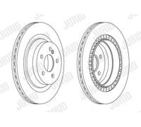 2 x JURID 563198JC Disco freno per MERCEDES-BENZ