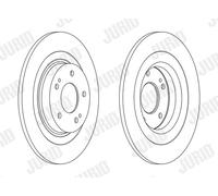 2 x JURID 563216JC Disco freno per CITROËN,MITSUBISHI,PEUGEOT