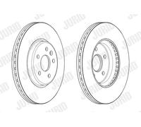 2 x JURID 563246JC Disco freno per OPEL,VAUXHALL