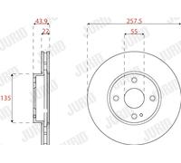 JURID 563324JC Disco freno