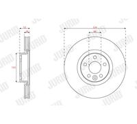 2 x JURID 563400JC Disco freno per VOLVO