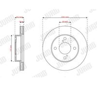 2 x JURID 563441JC Disco freno per SUZUKI