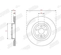 2 x JURID 563639JC Disco freno per JAGUAR,LAND ROVER