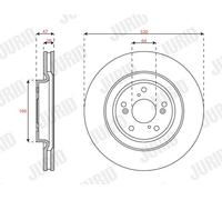 2 x JURID 563713JC Disco freno per HONDA