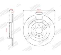 2 x JURID 563733JC Disco freno per LYNK & CO,VOLVO